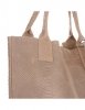 Bőr táska shopper bag Genuine Leather földszínű 777